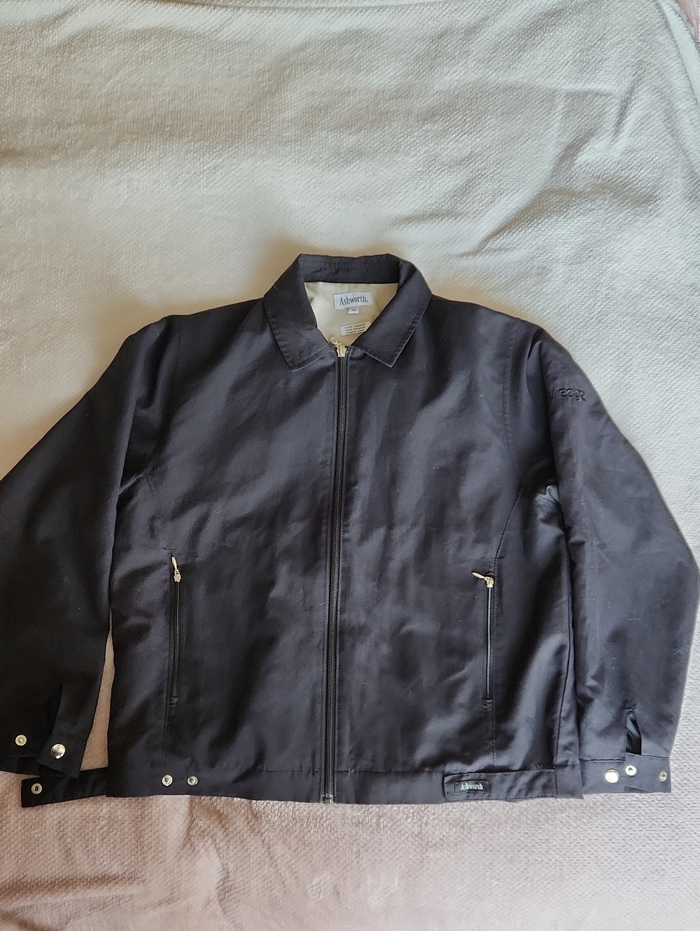 Ashworth Black Lightweight Zip Jacket